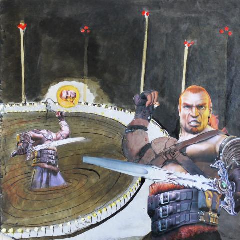 sich selber den Kopf ab - Gladiator