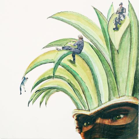 Haare klettern - male