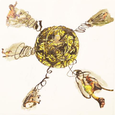 Planetknäul mit Guru