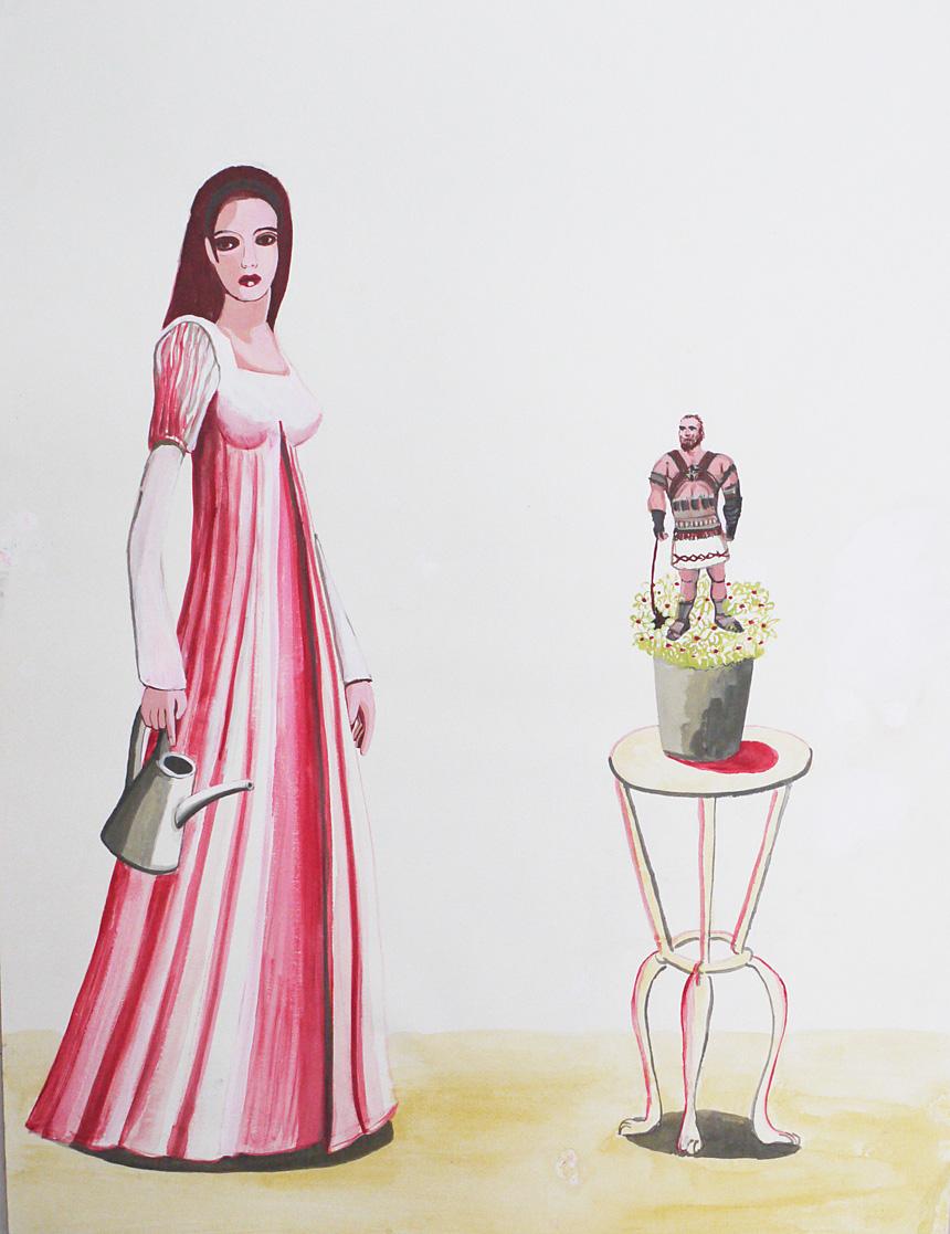 Herkules giessen - Tempera