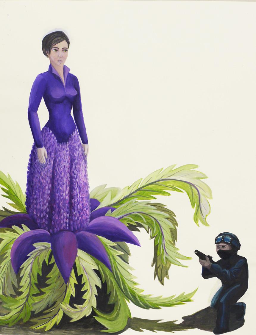 Madame Lila - Tempera